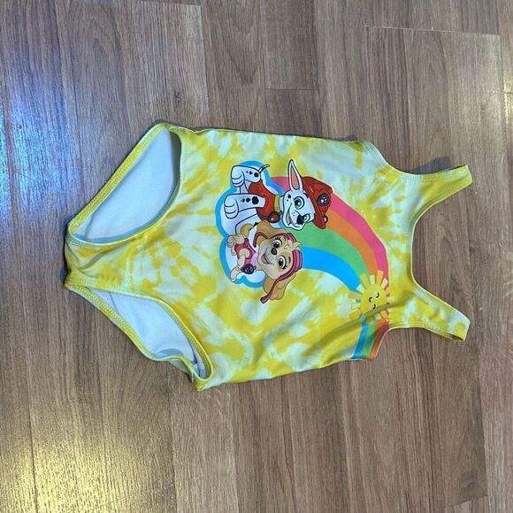 Swim suit Paw Patrol Yellow Marshall and Skye 4T - Picture 1 of 5